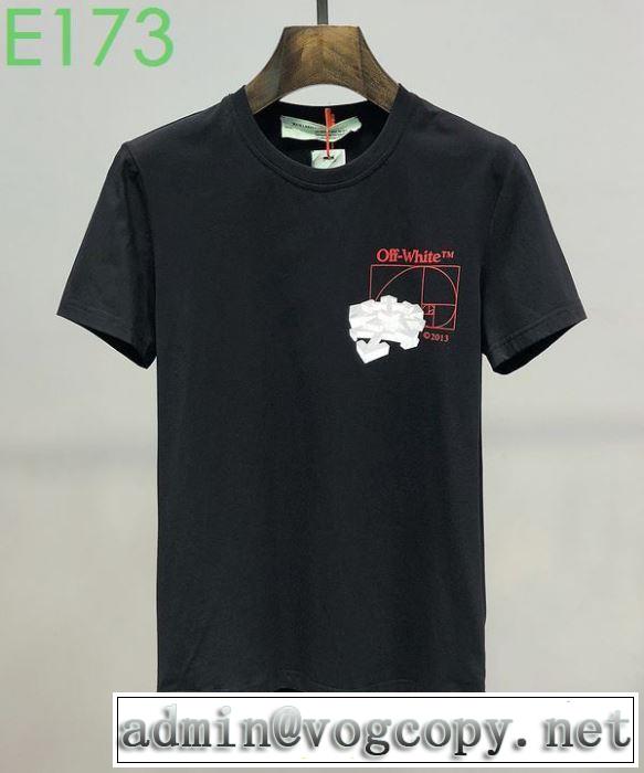 今なお素敵なアイテムだ 2色可選 Off-Whiteお手頃プライス オフホワイト 半袖/Tシャツ