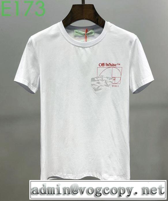 今なお素敵なアイテムだ 2色可選 Off-Whiteお手頃プライス オフホワイト 半袖/Tシャツ