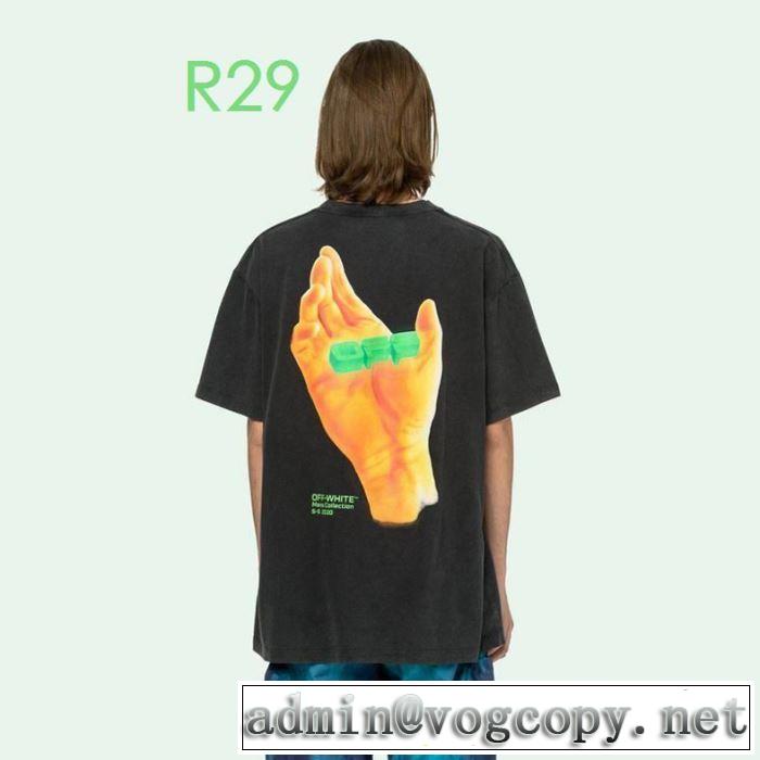 20新作です 2色可選 Off-White安心安全人気通販 オフホワイト 半袖/Tシャツ コーデの完成度を高める