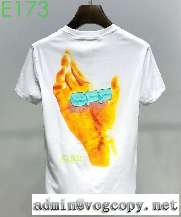 20新作です 2色可選 Off-White安心安全人気通販 オフホワイト 半袖/Tシャツ コーデの完成度を高める