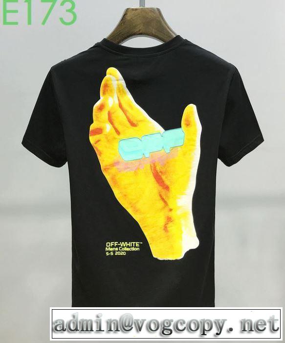 20新作です 2色可選 Off-White安心安全人気通販 オフホワイト 半袖/Tシャツ コーデの完成度を高める