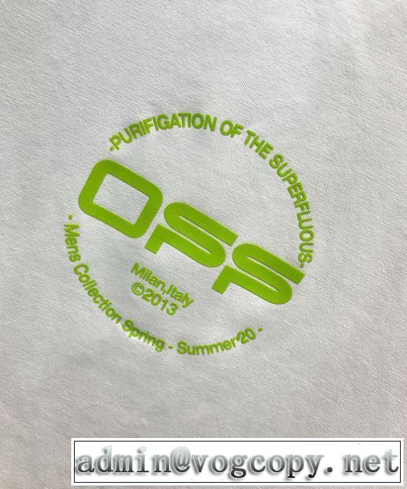 20新作です 2色可選 Off-White安心安全人気通販 オフホワイト 半袖/Tシャツ コーデの完成度を高める