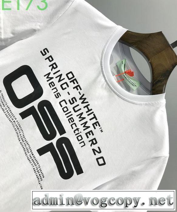 おしゃれに大人の必見 2色可選 Off-White オフホワイト 2020年春限定半袖/Tシャツ