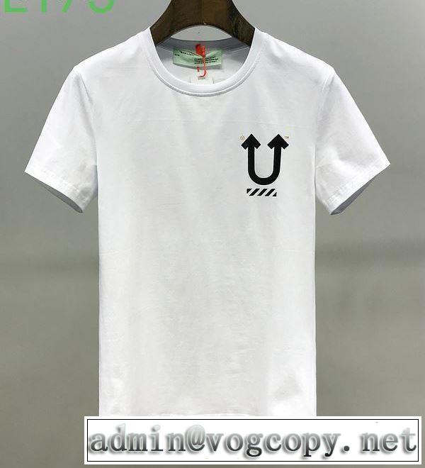 2020モデル Off-White  2色可選 この時期の一番人気はオフホワイト 半袖/Tシャツ さらに魅力的