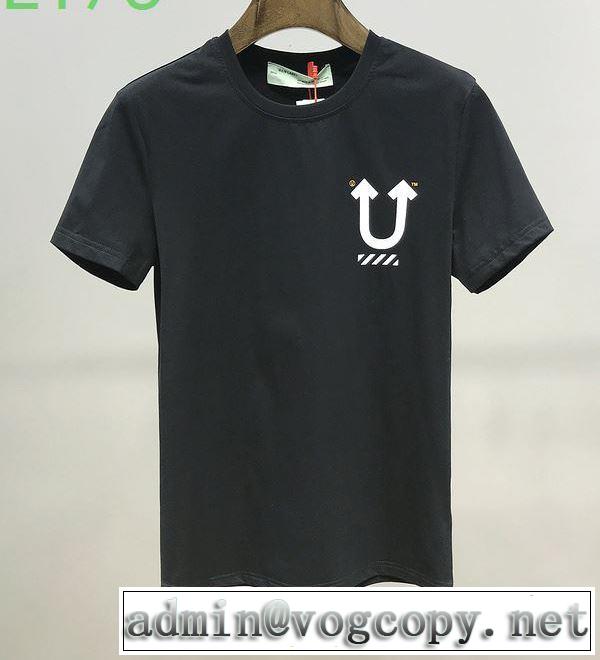 2020モデル Off-White  2色可選 この時期の一番人気はオフホワイト 半袖/Tシャツ さらに魅力的