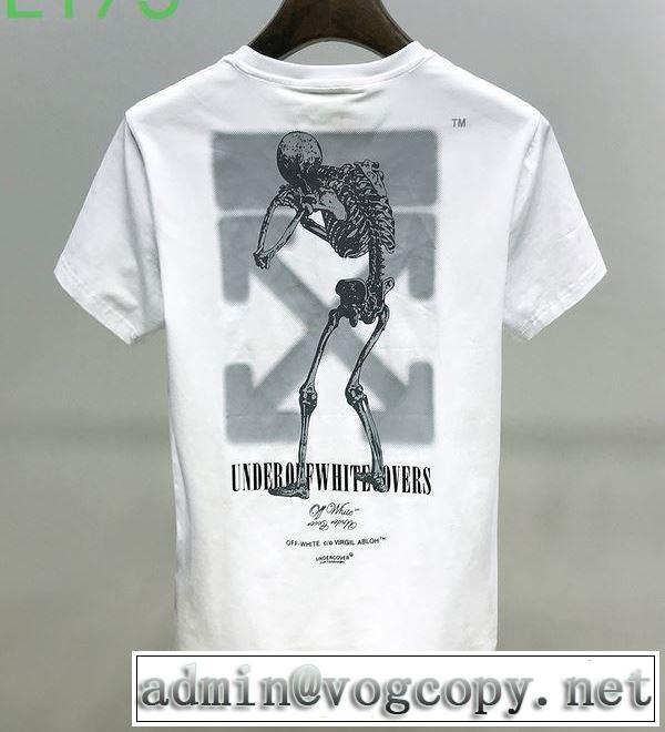 2020モデル Off-White  2色可選 この時期の一番人気はオフホワイト 半袖/Tシャツ さらに魅力的
