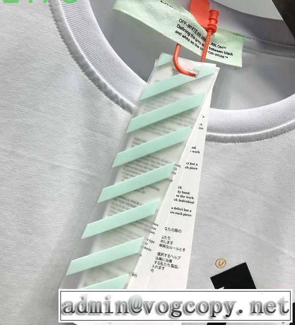 2020モデル Off-White  2色可選 この時期の一番人気はオフホワイト 半袖/Tシャツ さらに魅力的