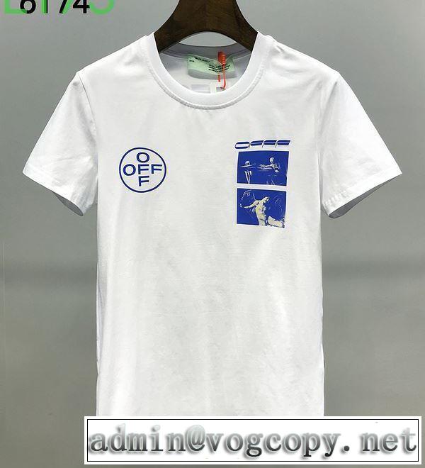 2色可選 2020SS人気 Off-White人気は今季も健在 オフホワイト 半袖/Tシャツ ストリート界隈でも人気