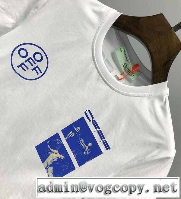 2色可選 2020SS人気 Off-White人気は今季も健在 オフホワイト 半袖/Tシャツ ストリート界隈でも人気