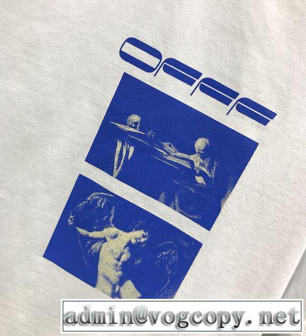 2色可選 2020SS人気 Off-White人気は今季も健在 オフホワイト 半袖/Tシャツ ストリート界隈でも人気