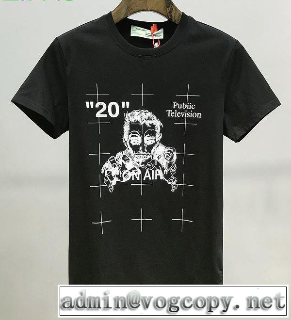 20SS☆送料込 2色可選 十分上品 半袖/Tシャツ 上品に着こなせ Off-White オフホワイト