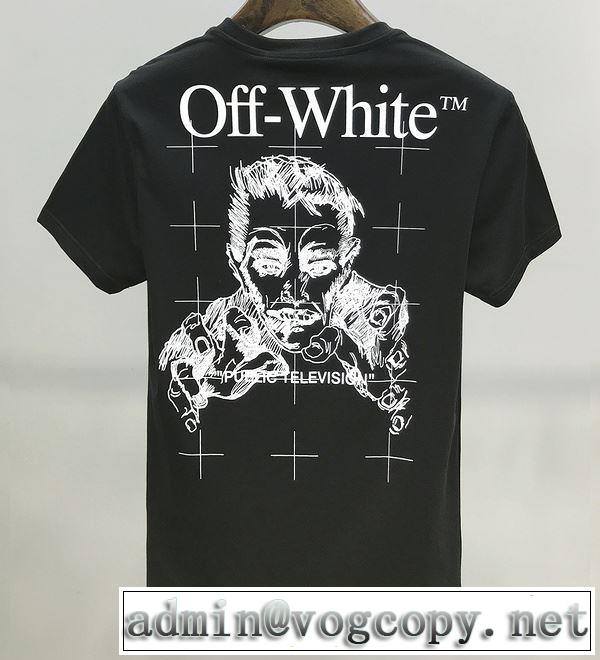 20SS☆送料込 2色可選 十分上品 半袖/Tシャツ 上品に着こなせ Off-White オフホワイト