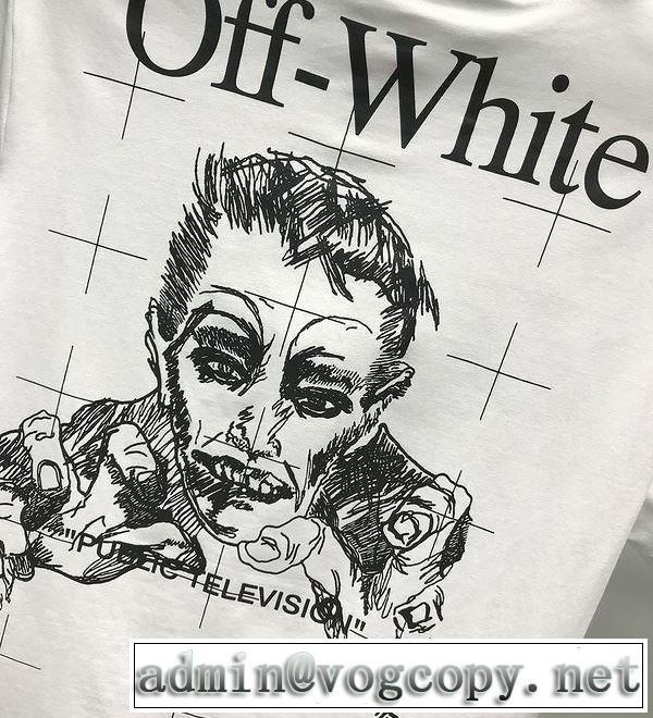 20SS☆送料込 2色可選 十分上品 半袖/Tシャツ 上品に着こなせ Off-White オフホワイト