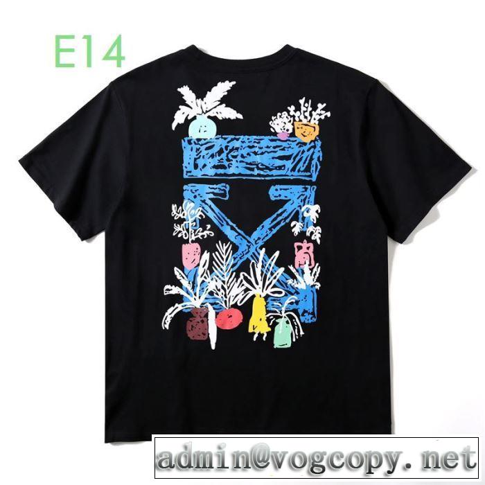 2色可選 Off-White オフホワイト 2020モデル 半袖/Tシャツ 驚きのプライス ストリート系に大人気