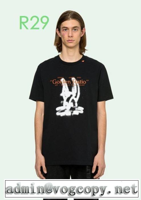 2色可選ランキング1位20新作です  Off-White オフホワイト 半袖/Tシャツ 価格も嬉しいアイテム