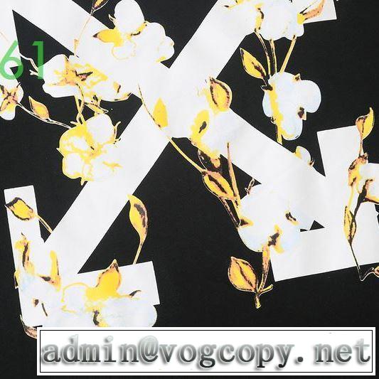 2020SS人気 2色可選 Off-Whiteおしゃれ刷新に役立つ オフホワイト 半袖/Tシャツ エレガントな雰囲気