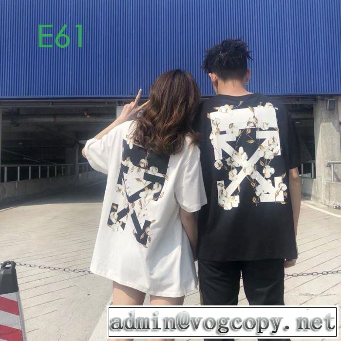 2020SS人気 2色可選 Off-Whiteおしゃれ刷新に役立つ オフホワイト 半袖/Tシャツ エレガントな雰囲気