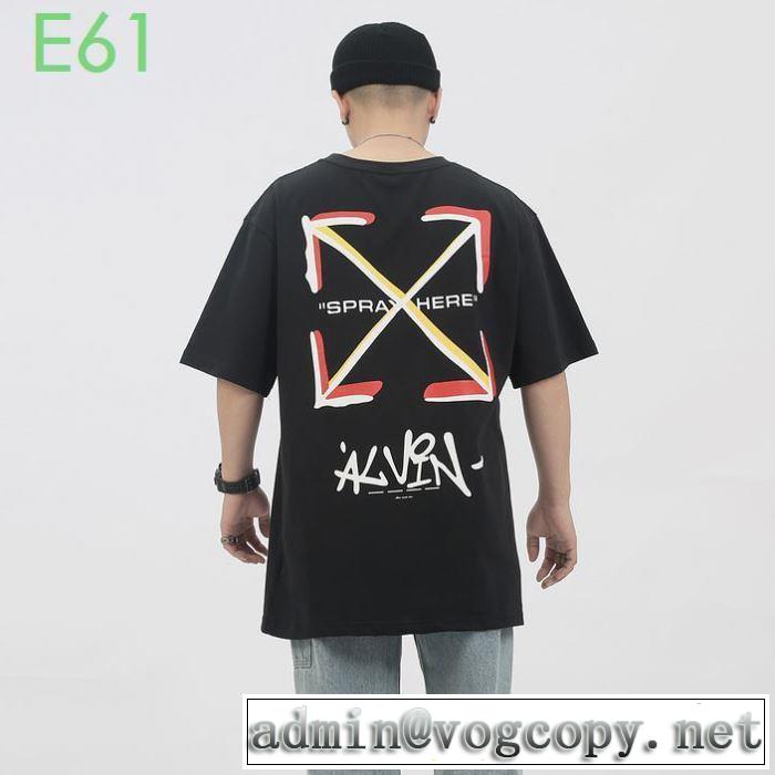 2色可選 2020モデル Off-White 万能に使えるオフホワイト 半袖/Tシャツ 通勤通学どちらでも使え