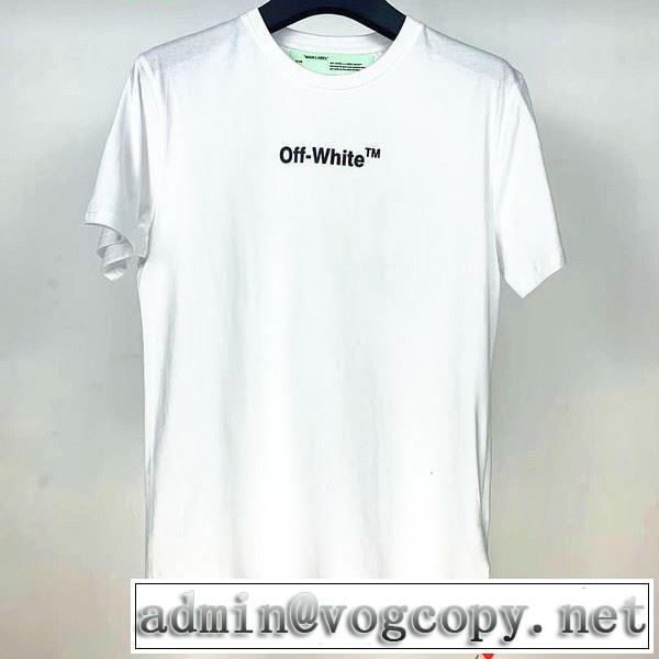 差をつけたい人にもおすすめ 3色可選 Off-White オフホワイト 半袖/Tシャツ 人気ランキング最高