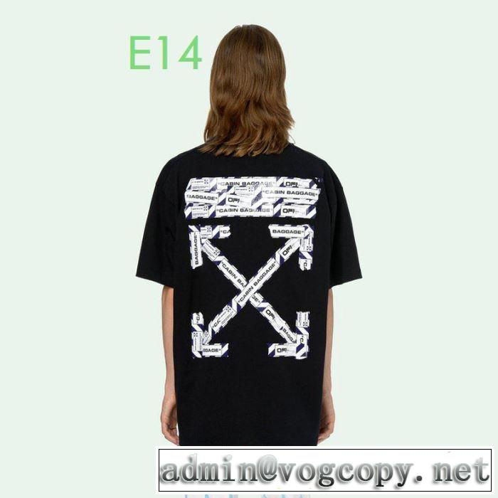 2色可選 程よい最新作 Off-White オフホワイトおしゃれに大人の必見 半袖/Tシャツ 20新作です