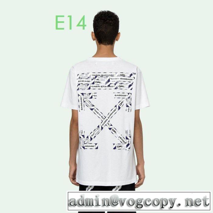 2色可選 程よい最新作 Off-White オフホワイトおしゃれに大人の必見 半袖/Tシャツ 20新作です