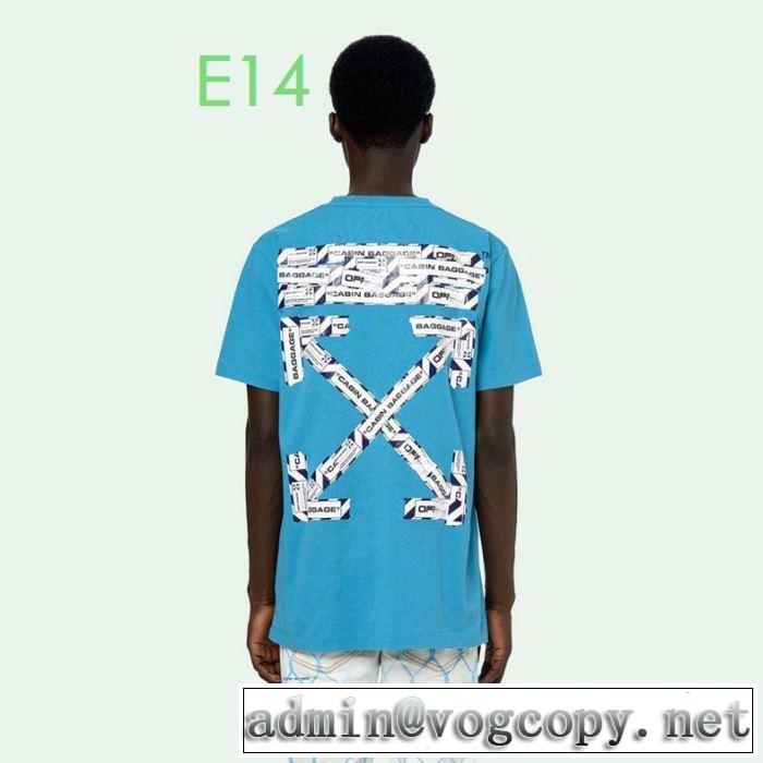 2色可選 程よい最新作 Off-White オフホワイトおしゃれに大人の必見 半袖/Tシャツ 20新作です