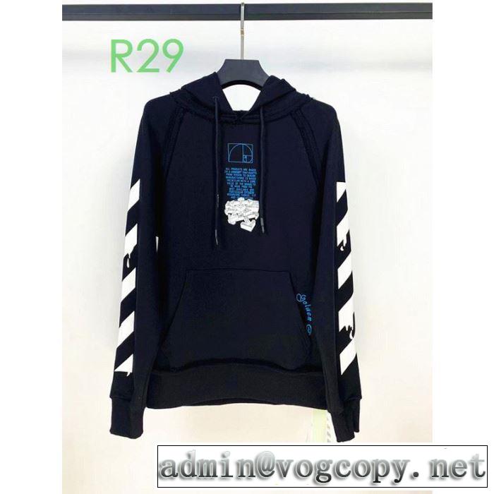 2020年春夏コレクション 3色可選 Off-White オフホワイト パーカー 使いやすい新品