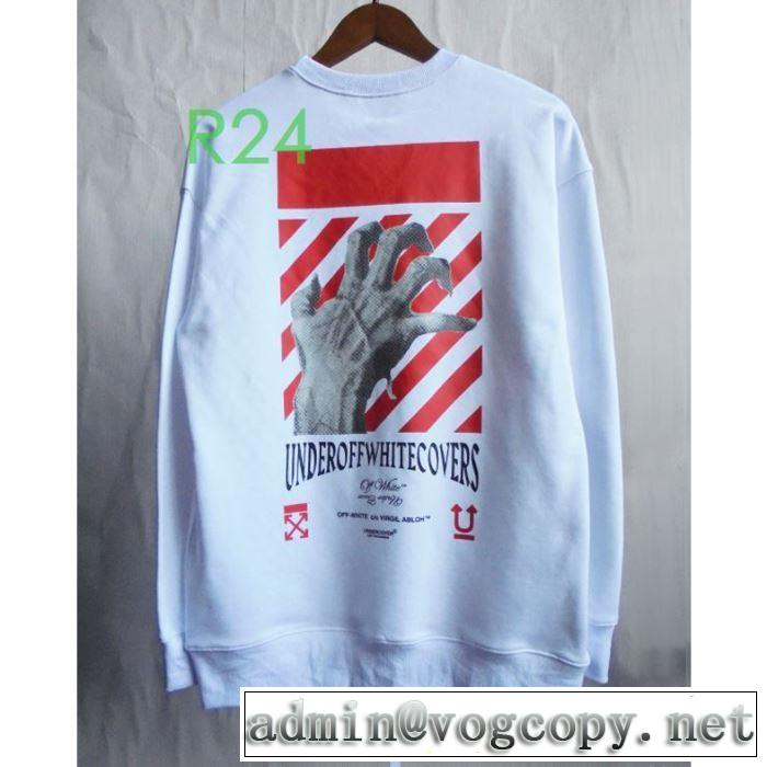 人気ランキング最高 2色可選 Off-White オフホワイトおしゃれな人が持っている プルオーバーパーカー