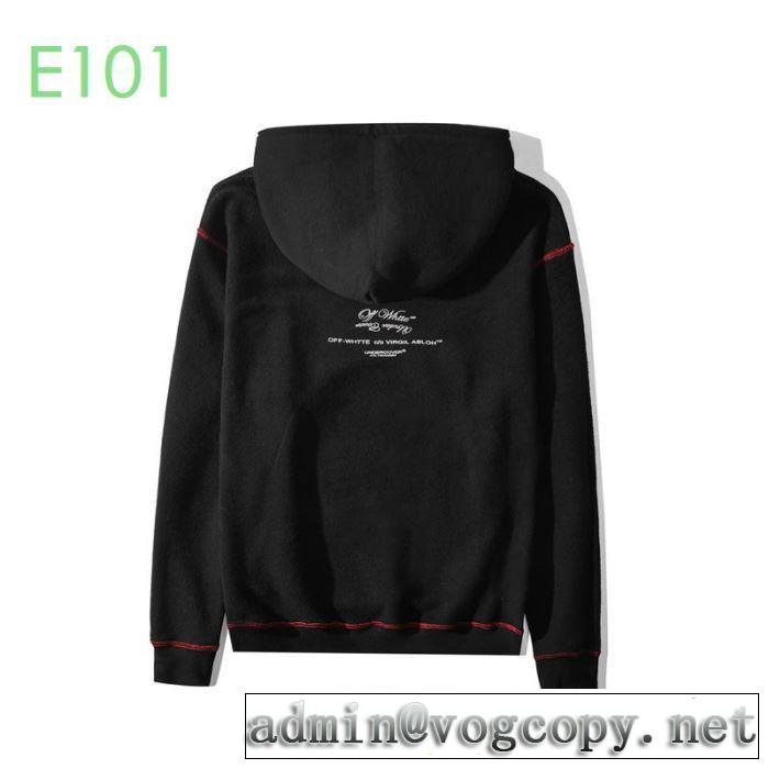 20SSトレンド 2色可選 Off-White おしゃれに大人の必見 オフホワイト パーカー 上品に着こなせ