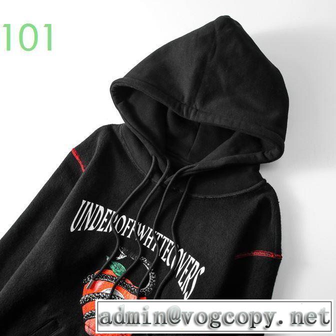 20SSトレンド 2色可選 Off-White おしゃれに大人の必見 オフホワイト パーカー 上品に着こなせ