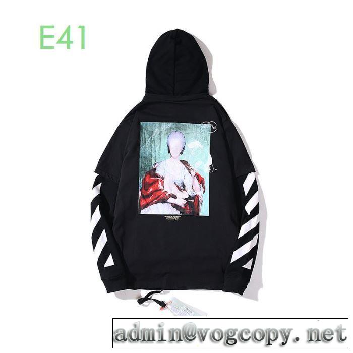 20SSトレンド Off-White 限定色がお目見え オフホワイト パーカー お値段もお求めやすい