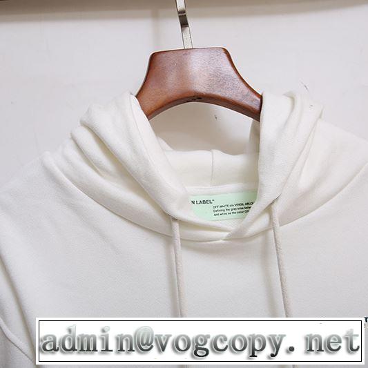 エレガントな雰囲気 20新作です 2色可選 Off-White オフホワイト パーカー 限定色がお目見え