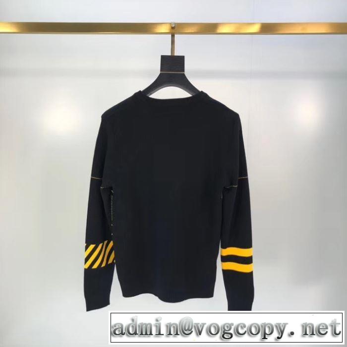 20新作です 2色可選 Off-White オフホワイト 海外限定ラインニットウェア 20新作です