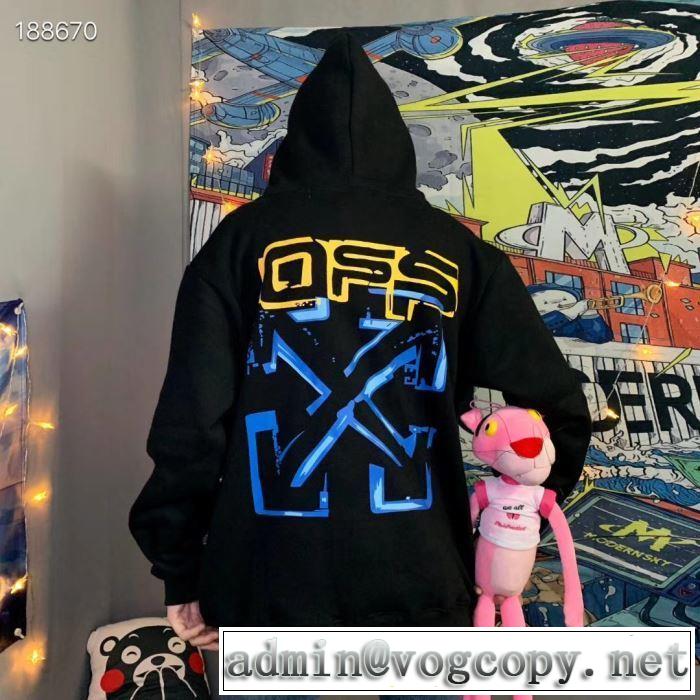 海外限定ライン20新作です  Off-White オフホワイト取り入れやすい パーカー 老舗ブランド