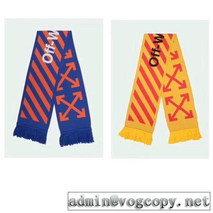 4色可選憧れブランドの2020春夏  Off-White オフホワイト  マフラー 美しくデザイン性のある