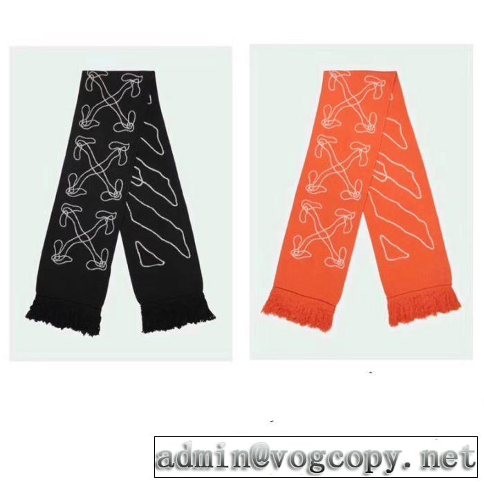 4色可選憧れブランドの2020春夏  Off-White オフホワイト  マフラー 美しくデザイン性のある