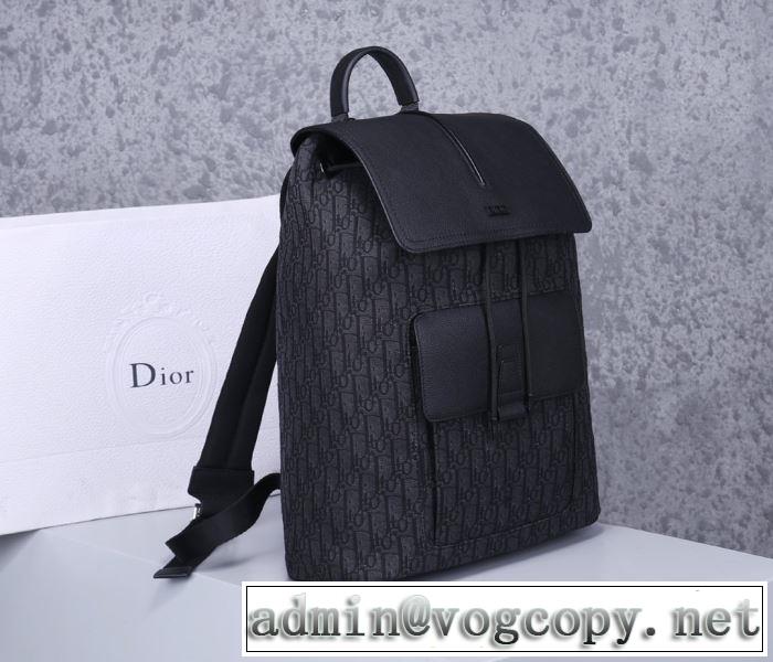 価格帯が低い ディオール DIOR 非常にシンプルなデザインな リュック 高級感のある素材