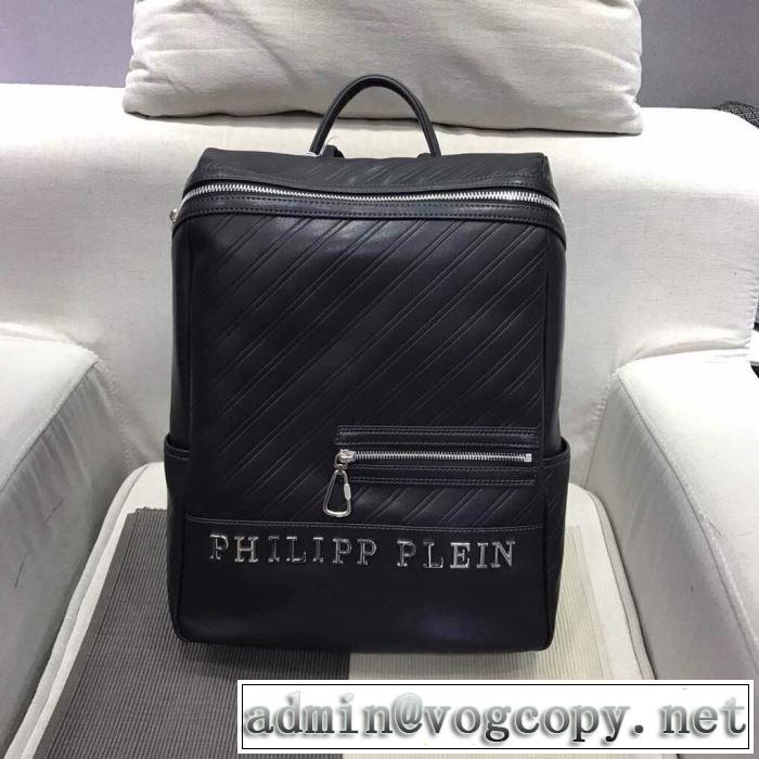 お洒落新作PHILIPP PLEIN フィリッププレイン リュック ブランド コピー 人気ランキング2020トレンドバックパック通販ブラック