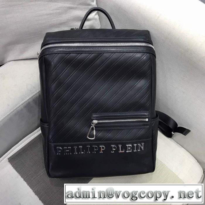 お洒落新作PHILIPP PLEIN フィリッププレイン リュック ブランド コピー 人気ランキング2020トレンドバックパック通販ブラック