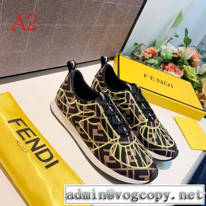 3色可選 ランニングシューズ さわやかに新品おすすめ フェンディ2019秋冬トレンドアイテム  FENDI  今年注目な新品セール