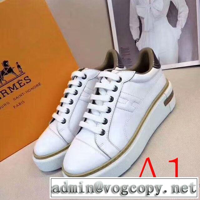 速報！2019年秋ファッショントレンド2色可選  ランニングシューズ 秋冬に大注目のカラー エルメス HERMES 秋冬もちろん主役級