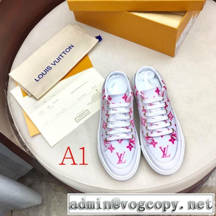 2色可選 今年注目な新品セール ルイ ヴィトン LOUIS VUITTON 2019秋冬最重要アイテム ランニングシューズ 秋冬とれんど新品目立ち