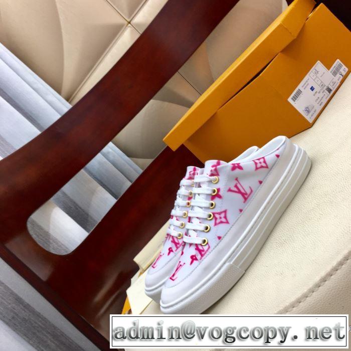 2色可選 今年注目な新品セール ルイ ヴィトン LOUIS VUITTON 2019秋冬最重要アイテム ランニングシューズ 秋冬とれんど新品目立ち