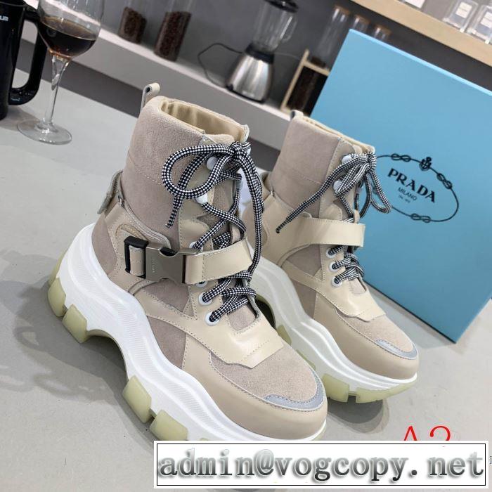 2色可選 2019秋、イチオシ上品 プラダ 新作アイテムが今年流 PRADA ランニングシューズ 今シーズン注目のアイテム