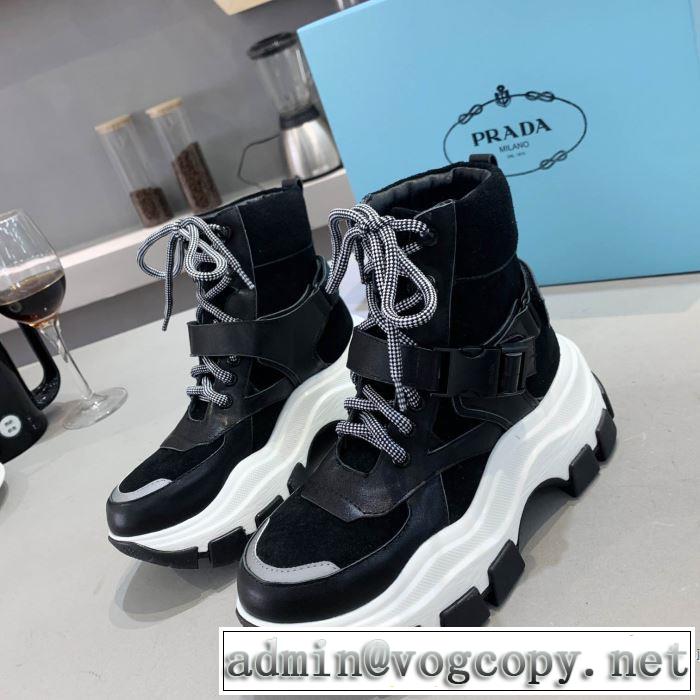 2色可選 2019秋、イチオシ上品 プラダ 新作アイテムが今年流 PRADA ランニングシューズ 今シーズン注目のアイテム