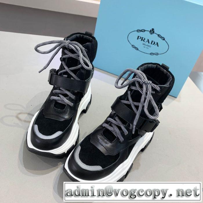 2色可選 2019秋、イチオシ上品 プラダ 新作アイテムが今年流 PRADA ランニングシューズ 今シーズン注目のアイテム