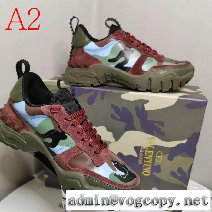 多色可選 ヴァレンティノ VALENTINO 最速2019秋冬トレンドブランド ランニングシューズ  今年らしい新しい人気色