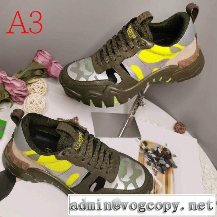 多色可選 ヴァレンティノ VALENTINO 最速2019秋冬トレンドブランド ランニングシューズ  今年らしい新しい人気色