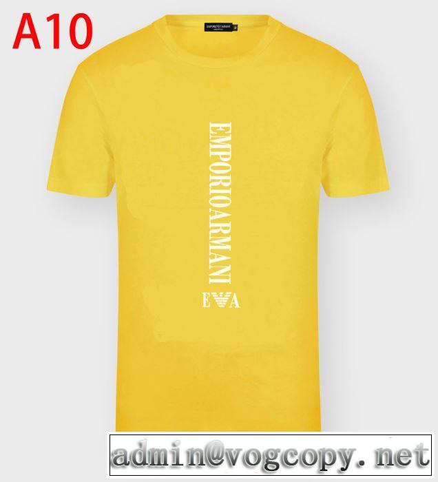 在庫有り アルマーニ ｔシャツ 新作 2020トレンド 使いしやすい メンズファション ARMANI 半袖 コットンウェア 通販