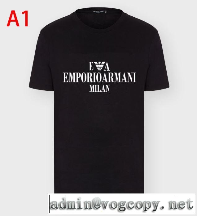 Emporio Armani Ｔシャツ おすすめ20SSトレンド アルマーニ スーパーコピー メンズ 半袖大人カジュアルトップス3G1TM4 1JHRZ 